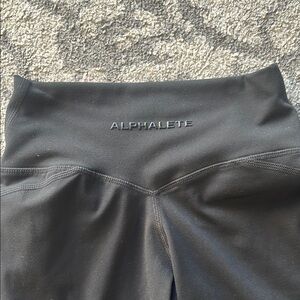 Alphalete Jet Black Performance Leggings